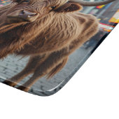 Hochlandkuh am Times Square Schneidebrett (Ecke)