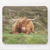 Hochlandkuh auf Dartmoor Mousepad (Vorne)