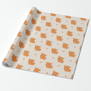 Hochlandkuh Geschenkpapier