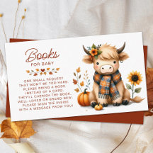 Hochlandkuh Herbst Niedliche Buchbuchten für Baby