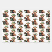 Hochlandkuh-Holly-Kronenpapier Geschenkpapier Set (Vorderseite 2)