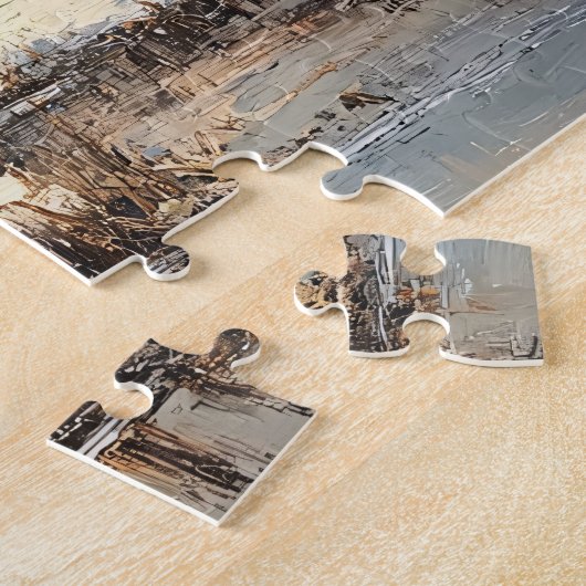 Hochlandkuh im Winter Puzzle (Seite)