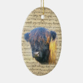 Hochlandkuh Keramik Ornament (Rechts)