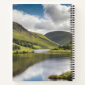 Hochlandkuh mit Elliot Ancient Tartan Scarf Notizblock (Rückseite)