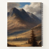 Hochlandkuh mit Hamilton Jagd Tartan Scarf Notizblock (Rückseite)