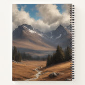 Hochlandkuh mit MacFarlane Jagd Tartan Scarf Notizblock (Rückseite)