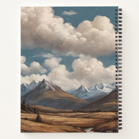 Hochlandkuh mit MacFarlane Jagd Tartan Scarf Notizblock (Rückseite)