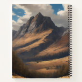 Hochlandkuh mit MacLeod Jagd Tartan Scarf Notizblock (Rückseite)