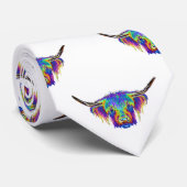 Hochlandkuh, multi Farben. Vieh, Bull. Krawatte (Gerollt)