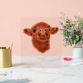 Hochlandkuh Oversifizierter T - Shirt Acrylschild (Hochzeit)