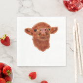 Hochlandkuh Oversifizierter T - Shirt Serviette (Beispiel)