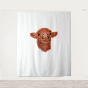 Hochlandkuh Oversifizierter T - Shirt Wandteppich