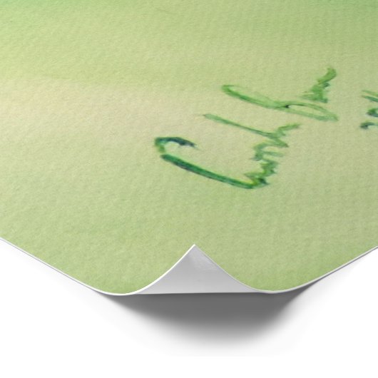 Hochlandkuh Poster (Ecke)