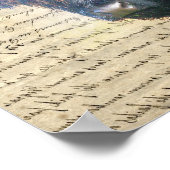 Hochlandkuh Poster (Ecke)