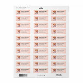 Hochlandkuh-Rücksendeadressen-Aufkleber (Vorne)