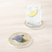 Hochlandkuh Sandstein Untersetzer (Seite)