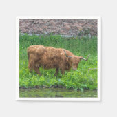 Hochlandkuh Serviette (Vorderseite)