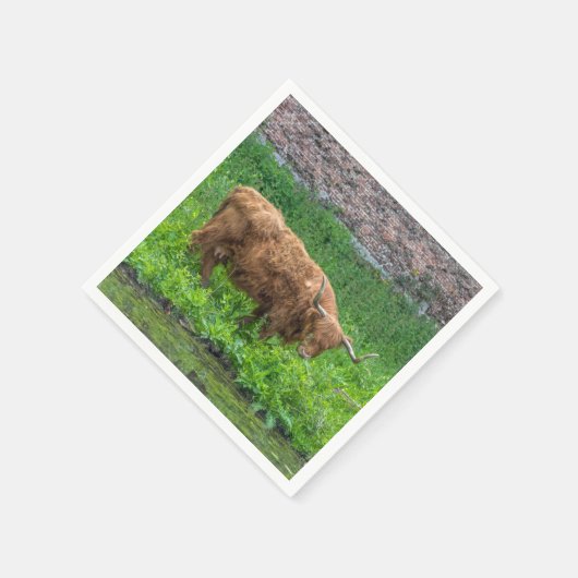 Hochlandkuh Serviette (Ecke)