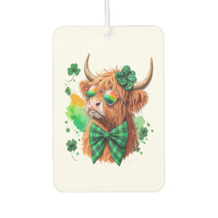Hochlandkuh St. Patrick Png, Glückskuh Autolufterfrischer