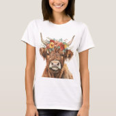 Hochlandkuh. T-Shirt (Vorderseite)
