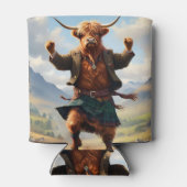 Hochlandkuh tanzt das Hochland Fling, Dosenkühler (Rückseite)