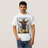Hochlandkuh tanzt das Hochland Fling, T-Shirt (Vorne ganz)