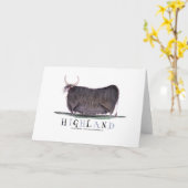 Hochlandkuh, tony fernandes karte (Gelbe Blume)