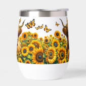 Hochlandkuh und Sonnenblumen (Links)