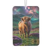 Hochlandkuh unter den Sternen Autolufterfrischer (Rückseite)