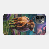 Hochlandkuh unter den Sternen Case-Mate iPhone Hülle (Rückseite (Horizontal))