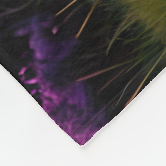 Hochlandkuh unter den Sternen Fleecedecke (Ecke)