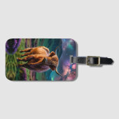 Hochlandkuh unter den Sternen Gepäckanhänger (Vorderseite (Horizontal))