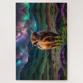 Hochlandkuh unter den Sternen Puzzle (Vertikal)