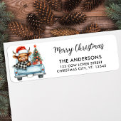 Hochlandkuh Vintager LKW Weihnachtsrückgabe Adress