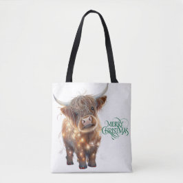 Hochlandkuh-Weihnachts-Tasche Tasche