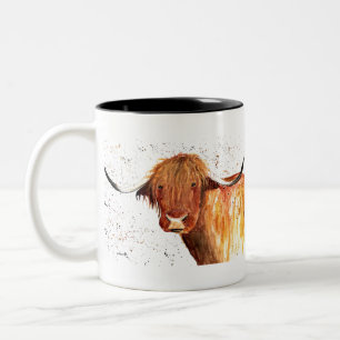 Hochlandkuh Zweifarbige Tasse