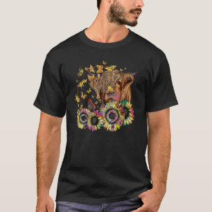 Hochlandkuhblumen und Milchkühe T-Shirt