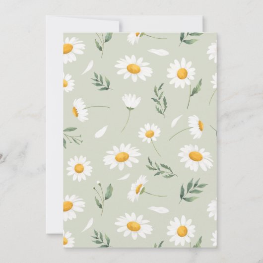 Hochlandkuhblütendusche Einladung (Rückseite)