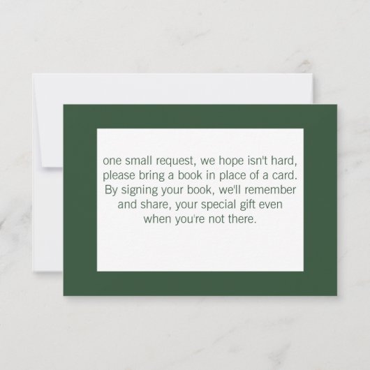 Hochlandkuhbücher für Babys RSVP Karte (Rückseite)