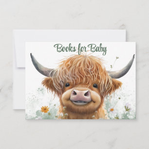 Hochlandkuhbücher für Babys RSVP Karte