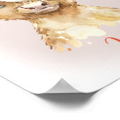 Hochlandkuhdruck Poster (Ecke)