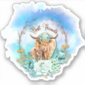 Hochlandkühe Aufkleber