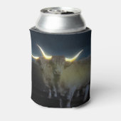 Hochlandkühe, die im Dunkeln leuchten, können kühl Dosenkühler (Kanne Rückseite)