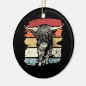 Hochlandkühe Keramik Ornament (Links)