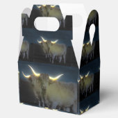 Hochlandkühe leuchten im Dunkeln, Gefälligkeitsbox Geschenkschachtel (Geöffnet)