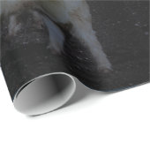 Hochlandkühe leuchten im Dunkeln, Geschenkwrap Geschenkpapier (Rolleneckpunkt)