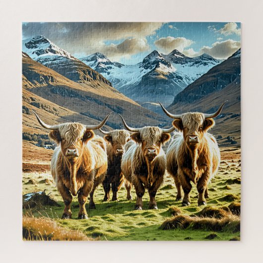 Hochlandkühe, Puzzle (Vertikal)