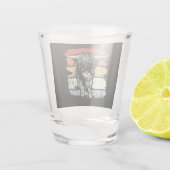 Hochlandkühe Schnapsglas (Rückseite)