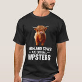 Hochlandkühe sind ursprüngliche Hipster T-Shirt (Vorderseite)