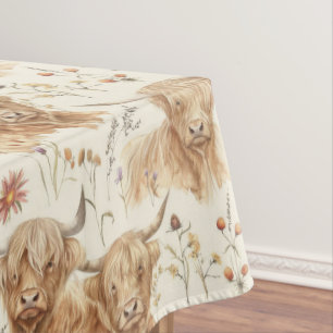Hochlandkühe Tischdecke